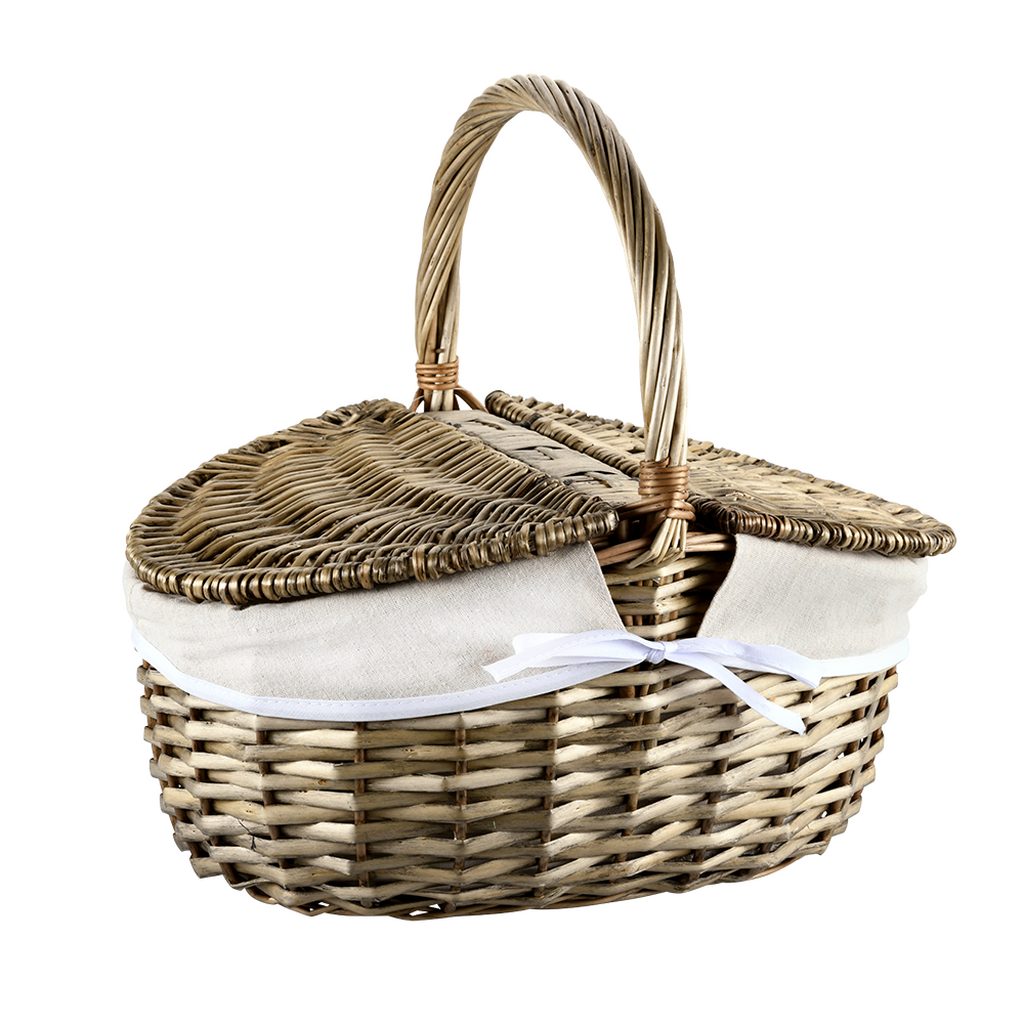 KESPER® Picknickkorb Weide mit Textilfutter