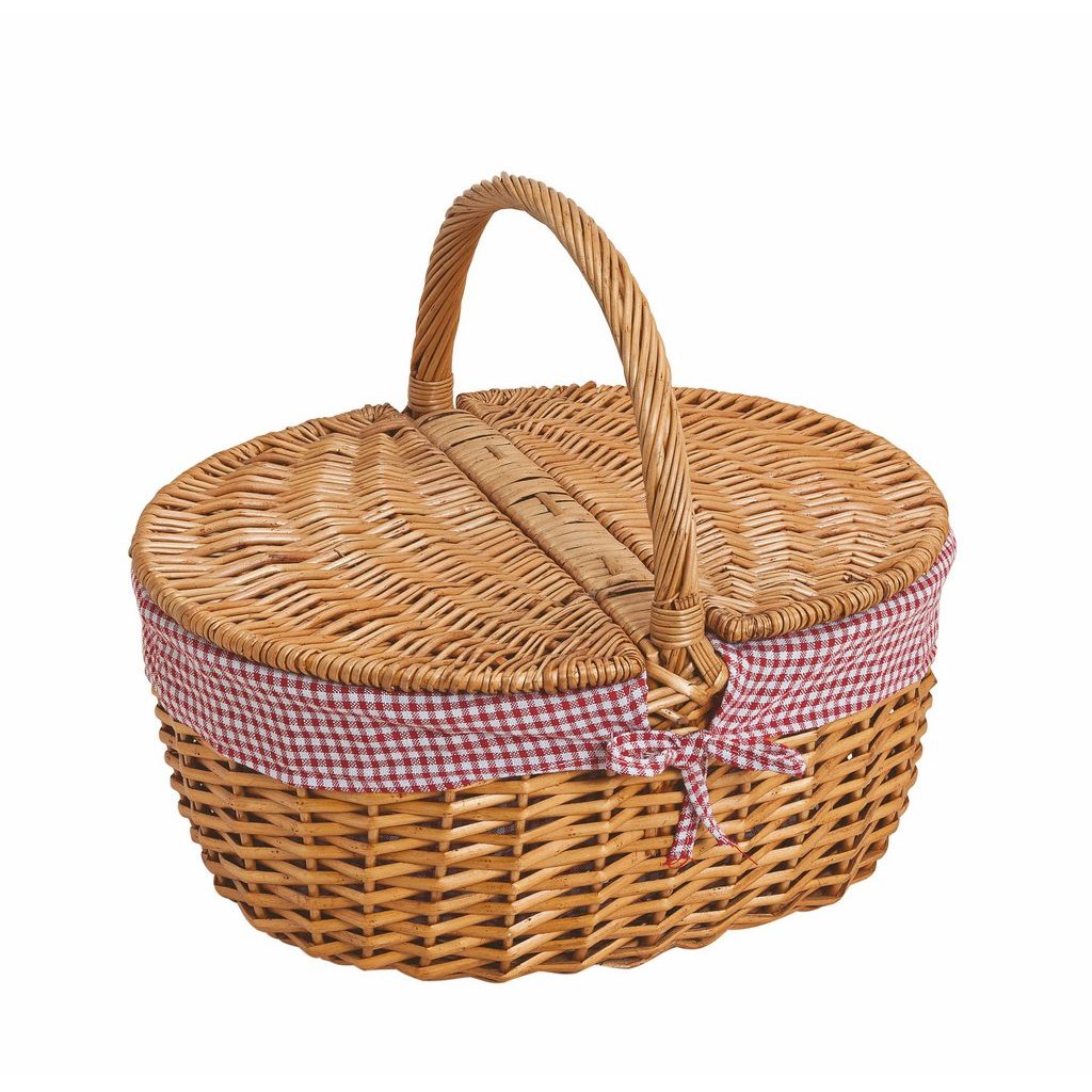 SPETEBO Picknickkorb aus Weide 40x30 cm
